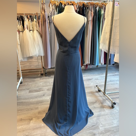 NEW - JENNY YOO - COLBY COWL NECK DRESS - EVENING BLUE - SIZE 26 - Picture 4 of 5